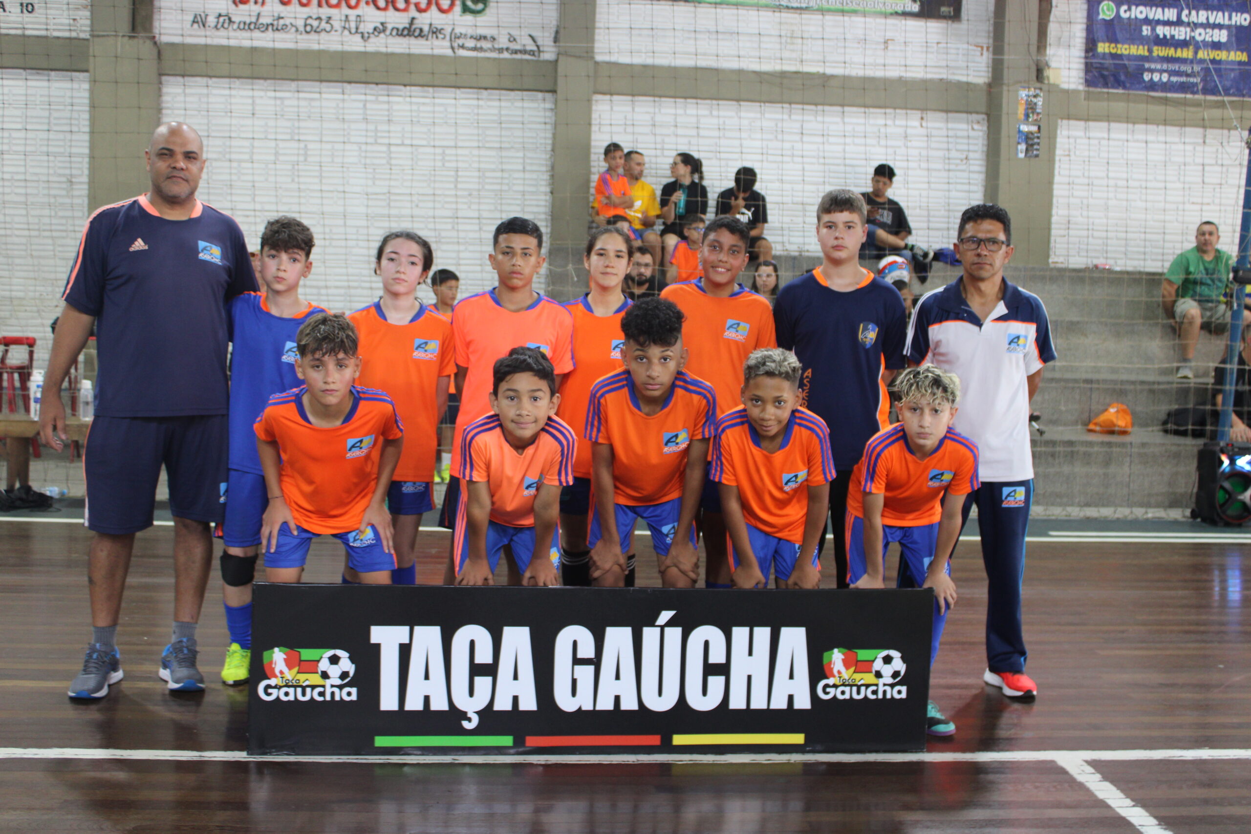 Imagem da notícia: Escolinha da ASERGHC participa da Taça Gaúcha de Futsal